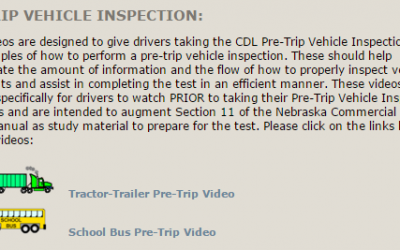 SCHOOL BUS Pre-Trip Practice Video